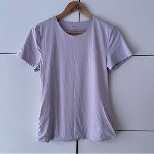 Frank and Oak Pale Purple Nylon Scoop Tee
